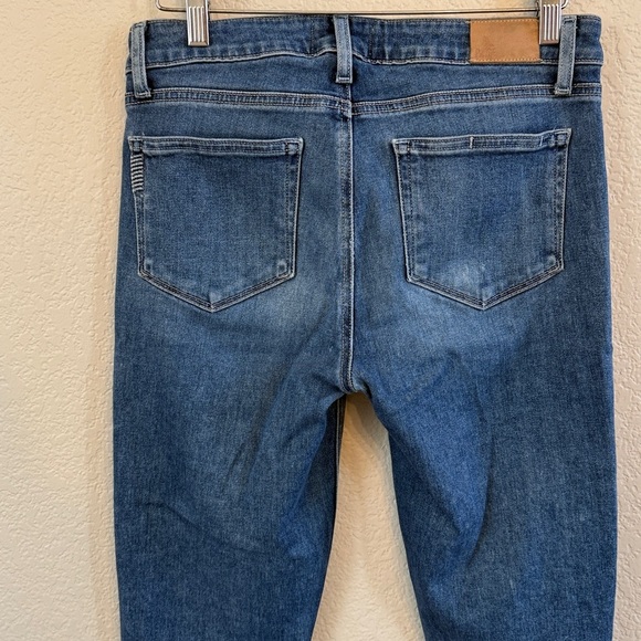Paige Skyline Skinny Crop Denim Jean Blue Size 29 - Picture 9 of 12